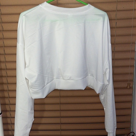 3 pack of brand new cropped sweaters new without tags. Black white and blue. - Picture 7 of 7